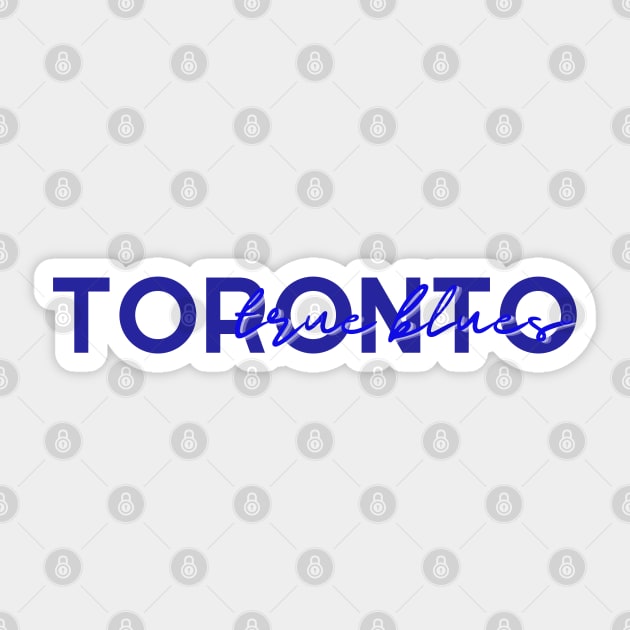 Toronto True Blues Sticker by stickersbyjori